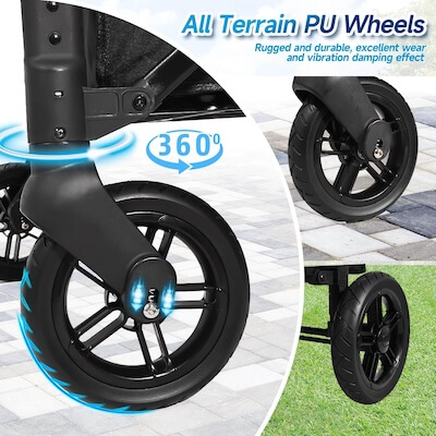 Rovique stroller wagon - All-terrain wheels